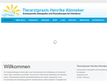 Tablet Screenshot of krankengymnastiktiere.de